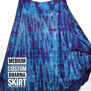 Tie Dye Cotton Skirt - Medium
